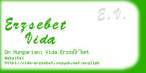 erzsebet vida business card